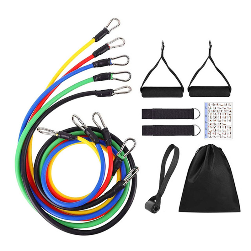 Pull Up Assist Band - 11 stks/set trektouw, weerstandsbanden, draagbare fitnessapparatuur,