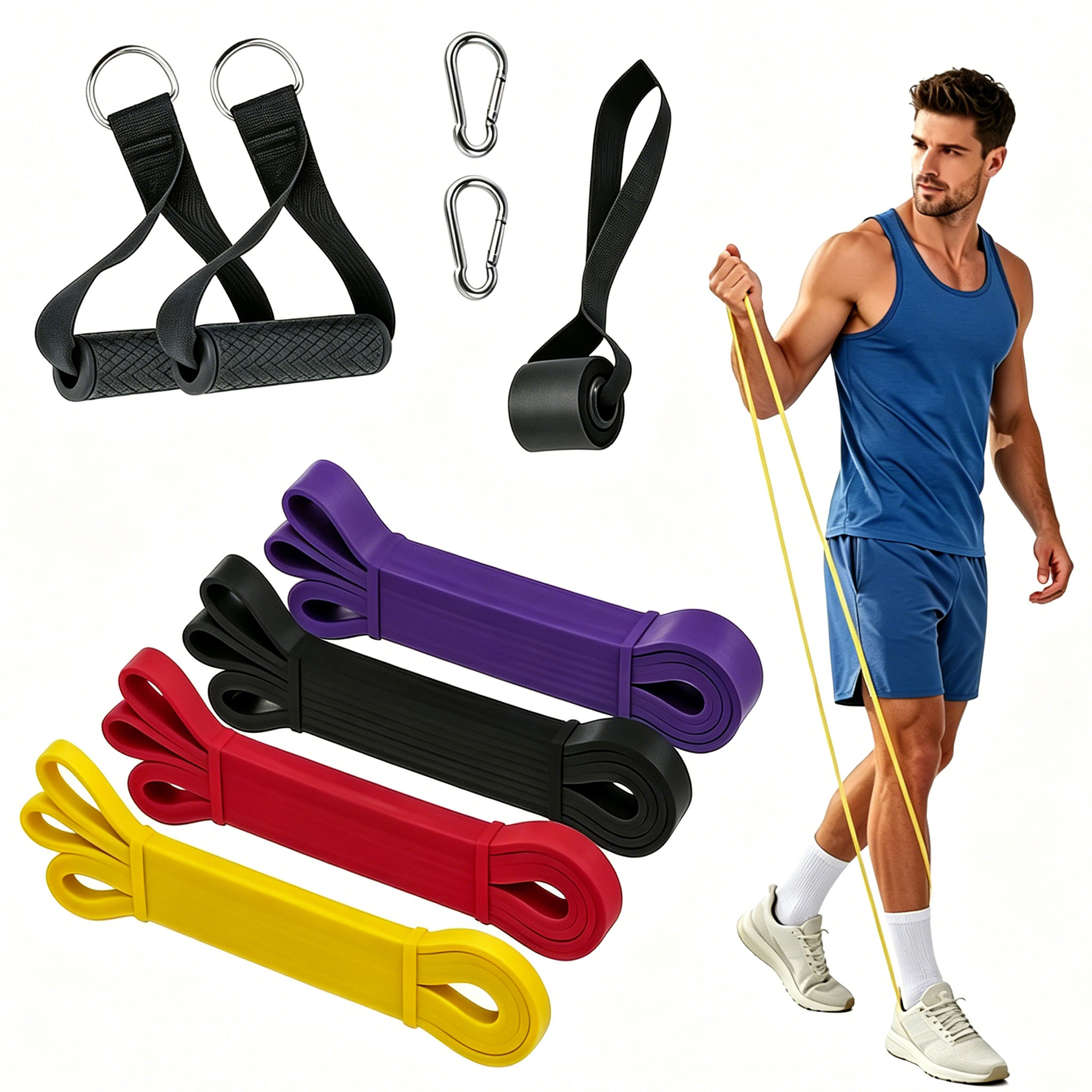 Pull Up Assist Band - Set met elastische banden voor pull-ups