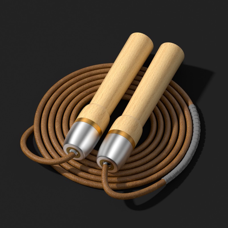 Houten handvat, koeienhuid spr - Jump Rope Speed Bearing recensie en prijs