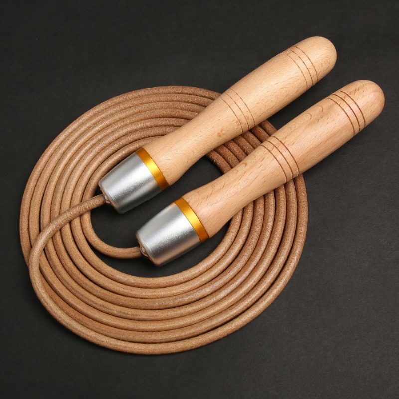 Houten handvat, koeienhuid spr - Jump Rope Speed Bearing recensie en prijs